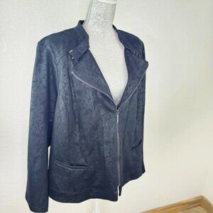 Torrid NWT! Studio Ponte Moto Jacket Python Print Size 5X